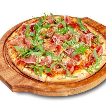 Пицца с прошутто и грибами | Pizza with proscciutto and mushrooms